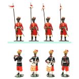 33 white metal soldiers. Indian soldiers. Comprising 7 of The Governor Generals Body Guard, 1