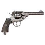 A 6 shot .455” Webley Mark VI DA service revolver,  number 166781, the frame dated 1915, with