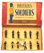 Britains Regiments of all Nations set Band of the Royal Marines No.1291. Comprising 11 bandsmen in