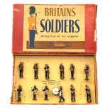 Britains Regiments of all Nations set Band of the Royal Marines No.1291. Comprising 11 bandsmen in