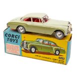 Corgi Toys Bentley Continental Sports Saloon (224). An example in pale green and metallic green with