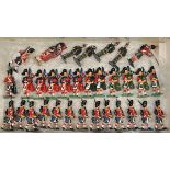 32 white metal soldiers. Scottish Regiments comprising – 15 93rd Highlanders Crimean War uniform,