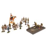 5 Toy Army Workshop sets. Officer, Sergeant Glengarrys Two Reservists No.BS316, British Infantry