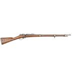 A French 12mm CF Model 1866-74 Chassepot bolt action SS rifle,  46” overall, barrel 27½”, number