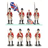 31 white metal soldiers. All British American War of Independence period Grenadiers. Officer,