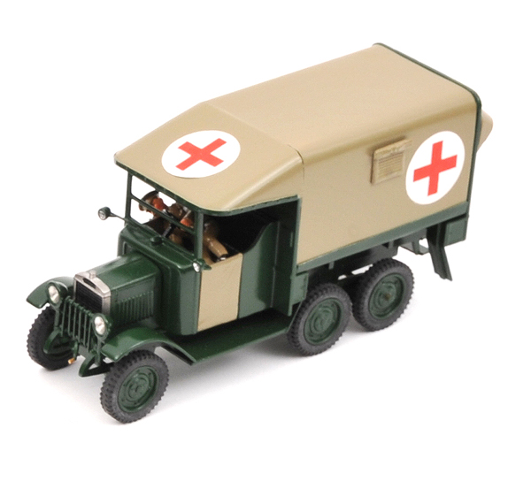CJB Military Models 1:32 scale 1930’s Morris Commercial ‘D’ Type 30CWT 6x4 Military Ambulance ‘India