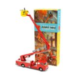 Corgi Major Toys  Bedford Simon Snorkel Fire Engine (1127. In red with silver checker decking and