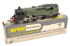 A Wrenn Standard class 2-6-4T locomotive W2220 in GWR green livery, RN 8230. Boxed, minor wear