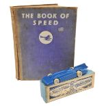 A rare 1930’s Britains Land Speed Record Car Bluebird No.1400. Lift off body in blue, detailed