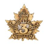 A C.E.F. cap badge of the 3rd Special Service Company, (60-5-3). GC Plate 3