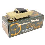 Lansdowne Models 1:43 scale white metal car. LDM 23 1962 Ford Consul Mk11 Convertible. In avocado