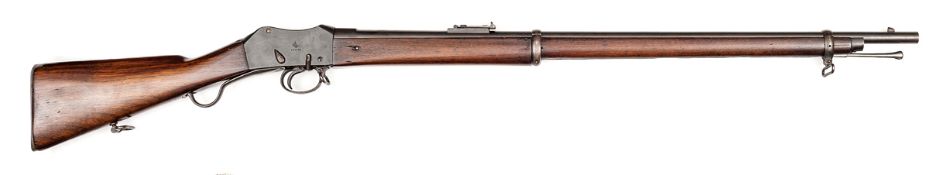 An 11.3x 59mm (.45” Turkish) 1st type Turkish Model 1874 Peabody Martini rifle, 49” overall,