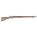 An 11.3x 59mm (.45” Turkish) 1st type Turkish Model 1874 Peabody Martini rifle, 49” overall,