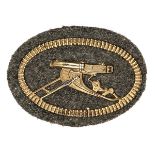 A very scarce Imperial German Machine Gun Sharpshooters Battalion sleeve badge,  unit raised in