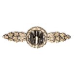 A Third Reich Luftwaffe Bomber clasp, of good quality plated finish, blackened fins to bomb, 2