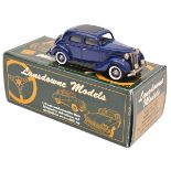 Lansdowne Models 1:43 scale white metal car. LDM 30 1948 Ford V8 Pilot. In bright blue with black