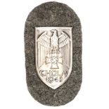 A Third Reich Cholm armshield, WM with field grey army backplate. GC Plate 14