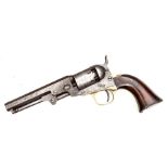 A 6 shot .31” Colt Model 1849 Pocket percussion revolver,  barrel 5” with New York, US America