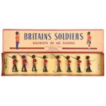 Britains Regiments of all Nations set No.1515.  British Infantry Coldstream Guards review,