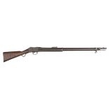 A .577/450” Martini Henry Mark II rifle,   49” overall, barrel 33¼” with military proofs and Enfield