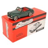 Somerville 1:43 scale white metal model. 1953 Volvo Valbo 445 Cabriolet. (138). In dark green with