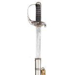 An Edward VII cavalry officer’s sword,  blade 35”, by Henry Wilkinson, no 38949 (for 1901) on