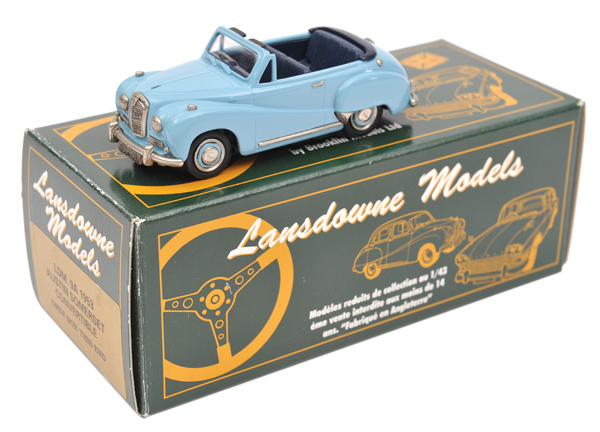 Lansdowne Models 1:43 scale white metal car. LDM 9A 1953 Austin Somerset Convertible. In light