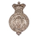 A good officer’s silver plated glengarry badge of the Sussex Rifle Volunteers. VGC Plate 2
