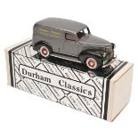 Durham Classics 1:43 scale white metal model. 1941 Chevrolet Panel Van in metallic gun metal grey