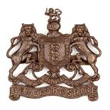 An officer’s bronze cap badge of The Herefordshire Regt. Near VGC Plate 2