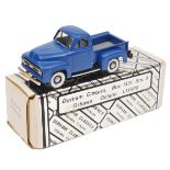 Durham Classics 1:43 scale white metal model. 1953 Ford        F-100 ½ ton Pick-Up in blue with grey