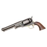 A martially marked 6 shot .44” Colt Second Model Hartford Dragoon percussion revolver,  number 8916,