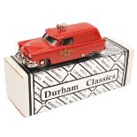 Durham Classics 1:43 scale white metal model. 1954 Ford Courier Sedan Delivery in bright red ‘T.F.