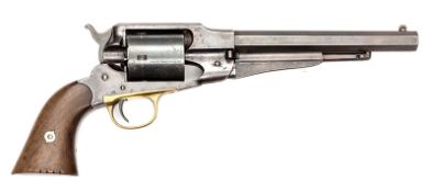 A 5 shot .44” rimfire conversion Remington New Model Army single action revolver,  number 139673,