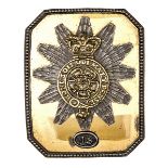 A heavy quality officer’s gilt and silver plated shoulder belt plate of The 15th (York East