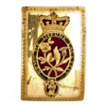 A rare and most desirable officer’s shoulder belt plate of the 2nd or Royal North British