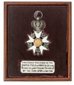† France: Order of the Legion of Honour, knight’s badge, set in a velvet lined close fitted