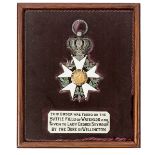 † France: Order of the Legion of Honour, knight’s badge, set in a velvet lined close fitted