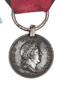 Hanoverian Waterloo medal (Husar Johann Biermann Hus Rgt Prinz Rgt). GVF, dark toned overall.