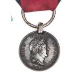 Hanoverian Waterloo medal (Husar Johann Biermann Hus Rgt Prinz Rgt). GVF, dark toned overall.