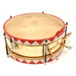 A Third Reich period Hitler Youth Marsch Trommel (side drum), 15” diameter, with brass body,