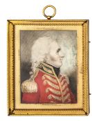 A well executed contemporary miniature portrait of General Sir John Malcolm 1769-1833, Indian