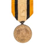 German States - Prussia 1815 Combattant medal in bronze, edge impressed Aus Erobertem Geschutz (from