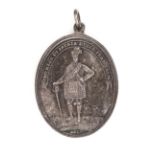 Breadalbane Highlanders 1798, a silver oval medal, obverse shows a soldier dressed in Highland