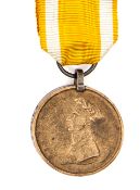 German States - Brunswick Waterloo medal 1815 (edge heavily impressed Friedr Mahlmann Ulh Esq).