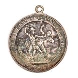 London Highland Society/ Sir Ralph Abercromby silver medallion 1801 by G.F. Pidgeon. Obverse: head