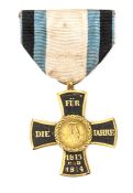 German States - Bavaria: Officer’s cross for the Campaigns of 1813, 1814, in the form of a blackened