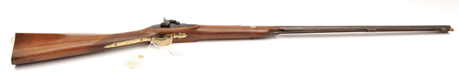 An SB 12 bore percussion sporting gun, c 1800, converted from flintlock with nipple drum, 53” - Image 2 of 2