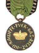 Saxe-Gotha-Altenburg medal, NCO’s type of bronze with highlights in gilt, Herzogth Gotha unt