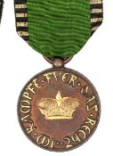 Saxe-Gotha-Altenburg medal, NCO’s type of bronze with highlights in gilt, Herzogh. Gotha unt